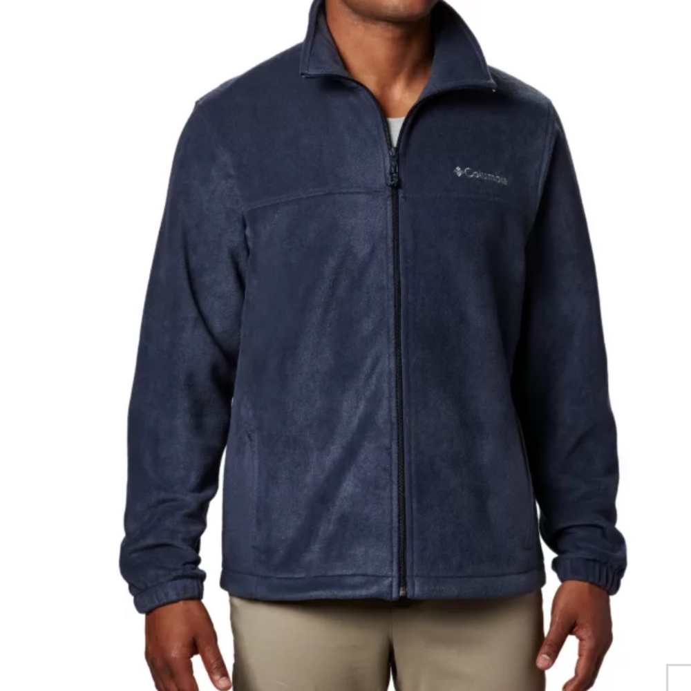Columbia Navy Blue Fleece Jacket Size XXL